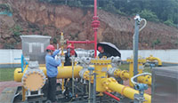 吉安井冈山经济技术开发区天然气门站正式揭牌,并顺利通气