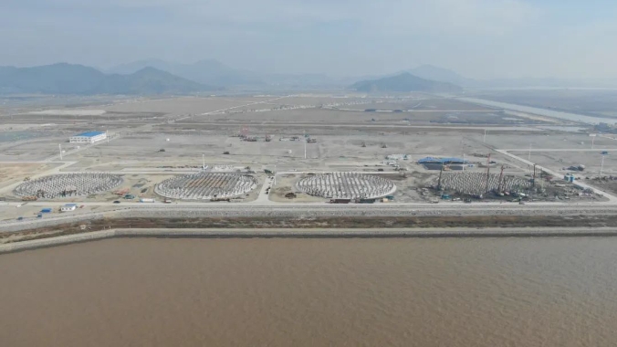 浙能舟山六横LNG接收站 目前储罐桩基总完成率已超95%